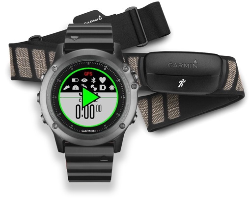 Garmin Fénix 3, Sapphire , Performer Bundle 010-01338-26