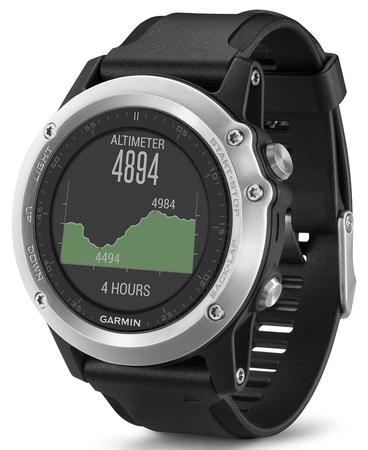 Garmin fénix® 3 Sapphire, Silver Leather, Performer Bundle 010-01338-61