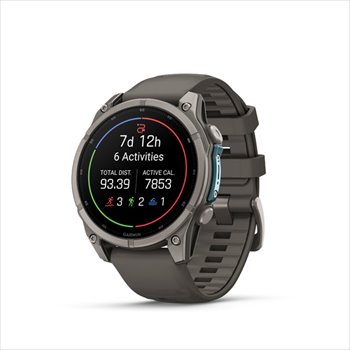 Garmin fenix 9 - 47mm, AMOLED, Sapphire, Titanium, Pebble Gray band 010-04762-01
