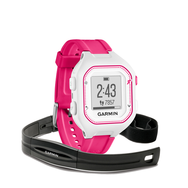 Garmin Forerunner 25 HR White/Pink (S) 753759124014