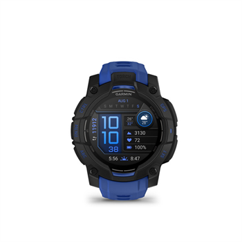 Garmin Instinct 3 - 45mm, AMOLED, Black, Bolt Blue silicone band 010-02936-03