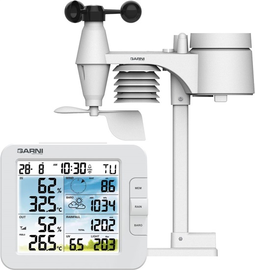Garni 925T Chytrá meteorologická stanice 8592733021077
