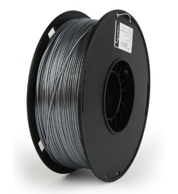 GEMBIRD 3D PLA PLUS plastové vlákno pro tiskárny, průměr 1,75mm, 1kg, stříbrná 3DP-PLA+1.75-02-S