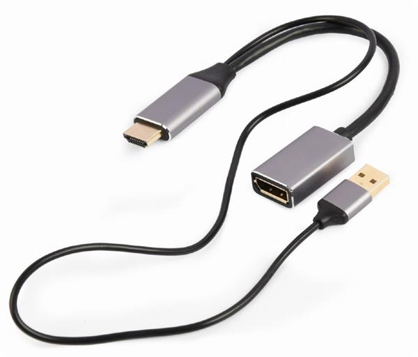 Gembird adaptér aktívny 4K HDMI (M) / DisplayPort (F) A-HDMIM-DPF-02
