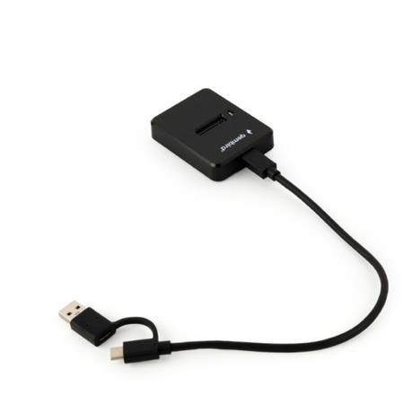 Gembird Desktopová dokovací stanice pro M.2 SATA a NVME SSD disky s USB Type-C, černá DD-U3M2