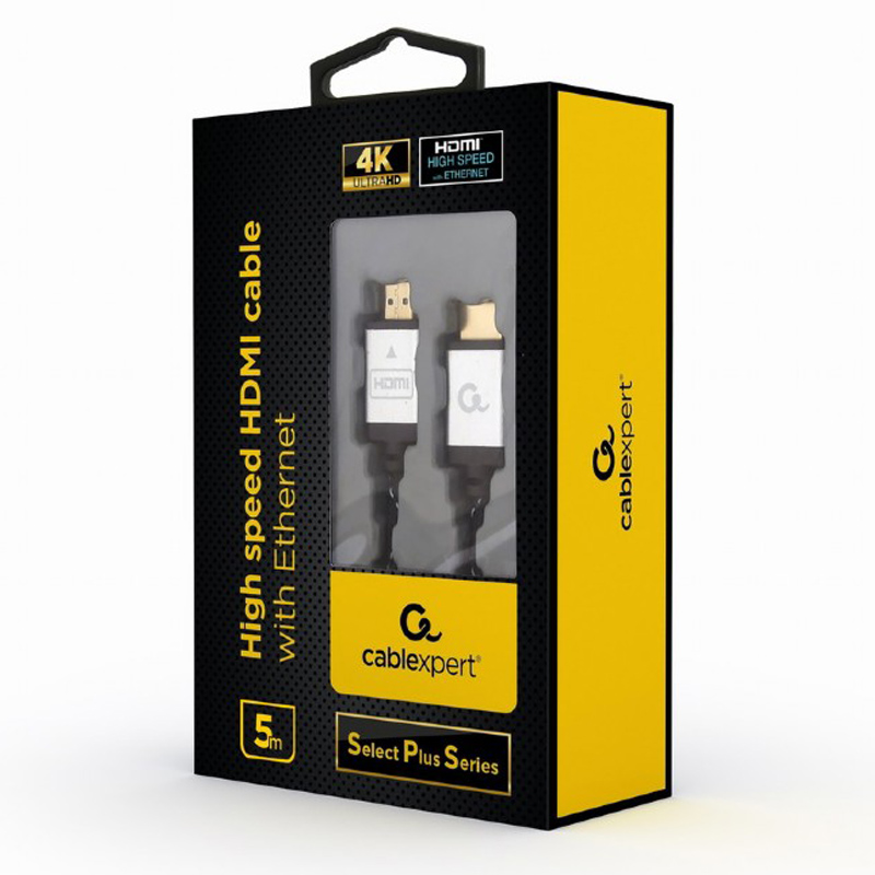 Gembird High speed HDMI cable with Ethernet ''Select Plus Series'', 5m CCB-HDMIL-5M