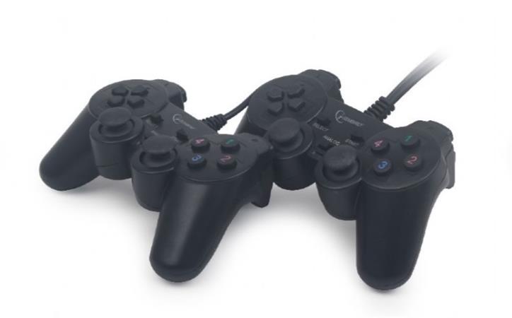 GEMBIRD JPD-UDV2-01 Dvojitý USB herní ovladač pro PC s duální vibrací