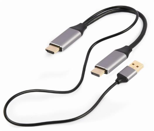 GEMBIRD Kabel aktivní adaptér HDMI samec na DisplayPort samec A-HDMIM-DPM-01