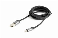 GEMBIRD Kabel CABLEXPERT USB 2.0 Lightning (IP5 a vyšší) nabíjecí a synchronizační kabel, opletený, 1, CCB-mUSB2B-AMLM-6