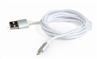GEMBIRD Kabel CABLEXPERT USB 2.0 Lightning (IP5 a vyšší) nabíjecí a synchronizační kabel, opletený, CCB-mUSB2B-AMLM-6-S