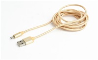 GEMBIRD Kabel CABLEXPERT USB A Male/Micro B Male 2.0, 1,8m, opletený, zlatý, blister CCB-mUSB2B-AMBM-6-G
