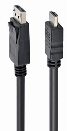 Gembird kábel DisplayPort (M) na HDMI (AM), 1.8 m, čierny CC-DP-HDMI-6