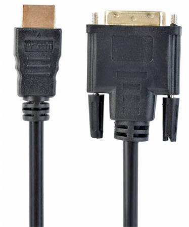 GEMBIRD Kabel HDMI-DVI 3m, M/M stíněný, zlacené kontakty CC-HDMI-DVI-10