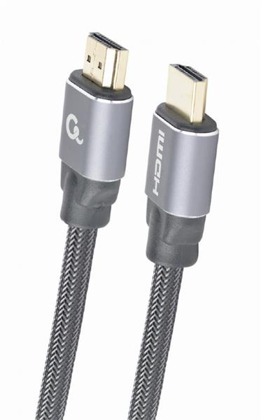Gembird kábel HDMI High speed (M - M), séria Premium, Ethernet, pozlátené konektory, 3 m, CCBP-HDMI-3M