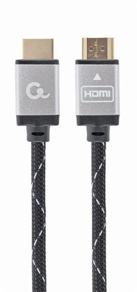 Gembird kábel HDMI High speed (M - M), séria Select Plus, Ethernet, pozlátené konektory, 7.5 m CCB-HDMIL-7.5M