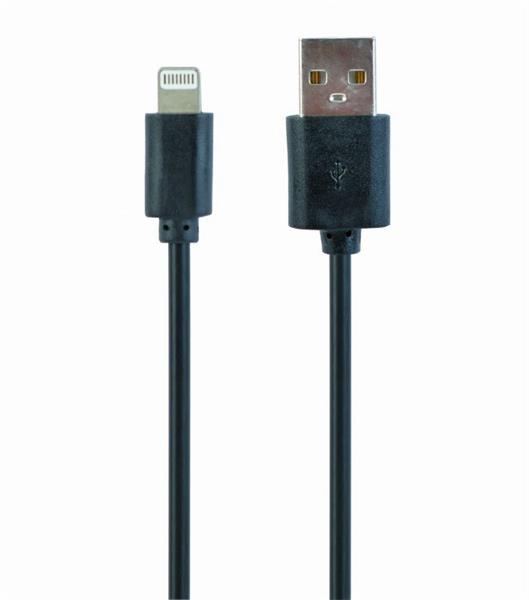 Gembird kábel nabíjací Lightning 8-pin (M) na USB 2.0 (M), prémiový, 3 m, čierny CC-USB2-AMLM-10