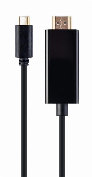 Gembird kábel USB-C (M) na HDMI (M), 4K, 60Hz, 2m kábel, čierny A-CM-HDMIM-02