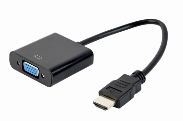 GEMBIRD kabelový adaptér HDMI na VGA M/F, černá