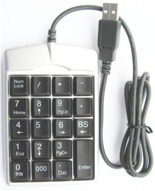 Gembird - KPD-1X nízkoprofilová numerická klávesnica MINI