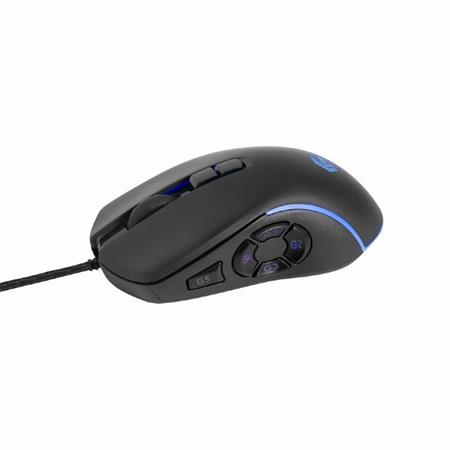 GEMBIRD myš RAGNAR RX500, podsvícená, 6 tlačítek, černá, 7200DPI,  USB MUSG-RAGNAR-RX500
