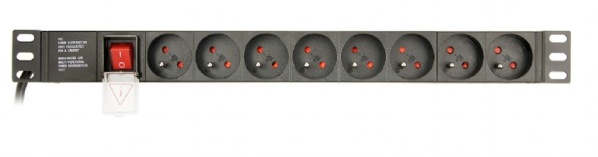 GEMBIRD Predlžovačka 8x FR/SCHUKO, 16A, 3m EG-PDU-014-F