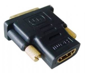 GEMBIRD redukce HDMI-DVI-D F/M,zlacené kontakty, černá A-HDMI-DVI-2