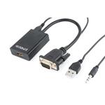 GEMBIRD Redukce VGA - HDMI, 0,15m, M/F A-VGA-HDMI-01