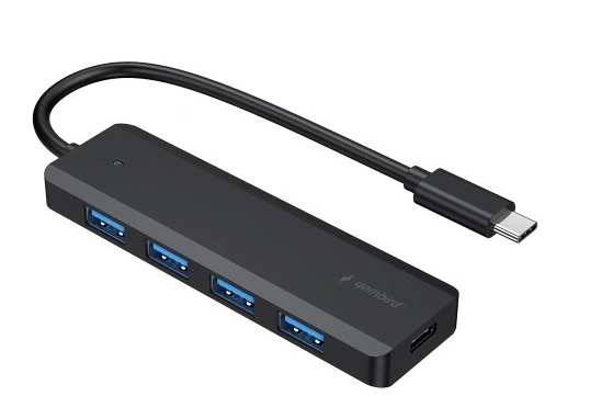 GEMBIRD Rozbočovač USB 3.1 (Gen 1) typu C Gembird, 4portový UHB-CM-U3P4P-01