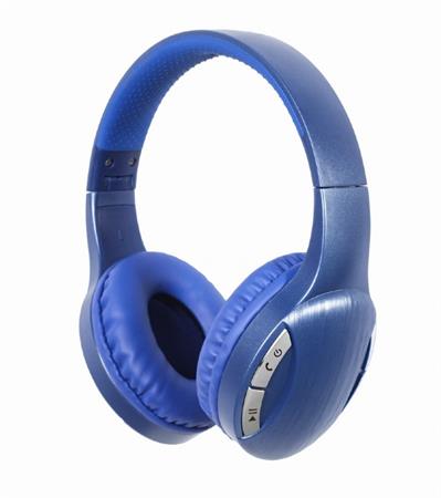 GEMBIRD Sluchátka BTHS-01, mikrofon, Bluetooth, modré BTHS-01-B