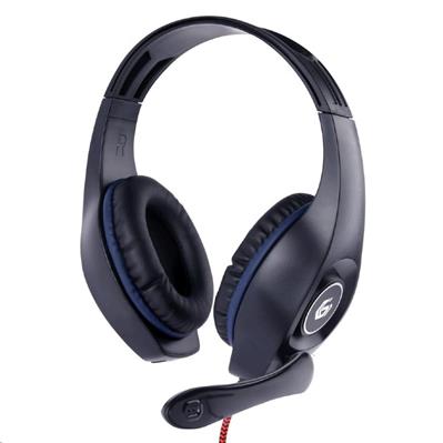 Gembird Stereo headset s mikrofónom, herný, 1 x 3.5 mm miniJack, čieny GHS-05-B
