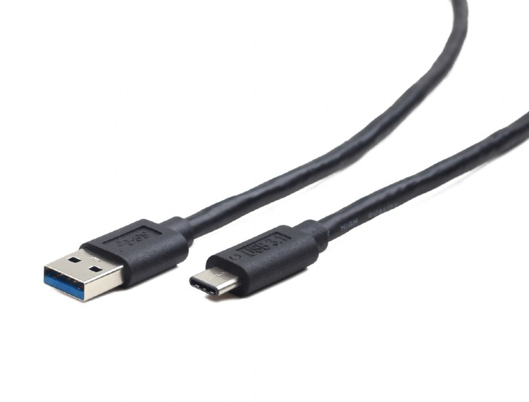 GEMBIRD USB 3.0 - USB-C M/M, 0,1 m, černý CCP-USB3-AMCM-0.1M