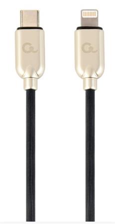 GEMBIRD USB Type-C na 8pinový nabíjecí a datový kabel, 1 m, černý CC-USB2PD18-CM8PM-1M