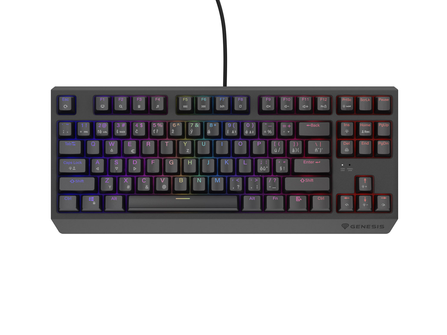 Genesis herní klávesnice THOR 230/TKL/RGB/Outemu NKG-2209