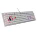 Genesis herní mechanická klávesnice THOR 303/RGB/Outemu Peach Silent/Drátová USB/US layout/Bílá NKG-1879