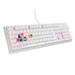 Genesis herní mechanická klávesnice THOR 303/RGB/Outemu Peach Silent/Drátová USB/US layout/Bílá NKG-1879