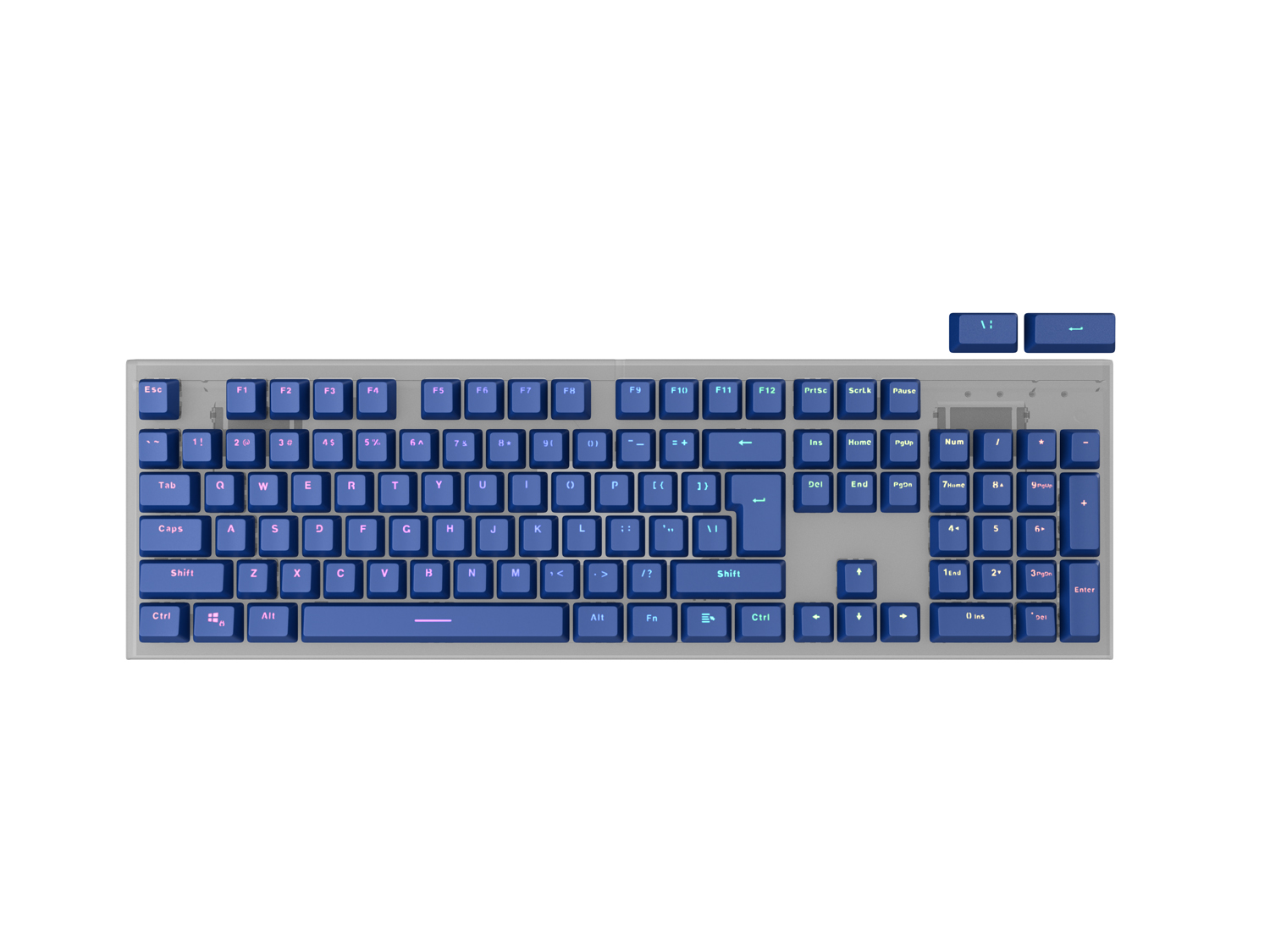 Genesis keycaps LEAD 300, Double Shot, Navy modrá NAG-2005