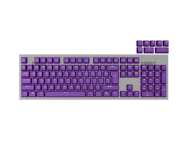Genesis keycaps LEAD 300, Double Shot, Violet NAG-2009