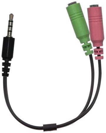 GENIUS audio adaptér 2x female 3,5mm jack na 1x male 3,5" jack 32590001400