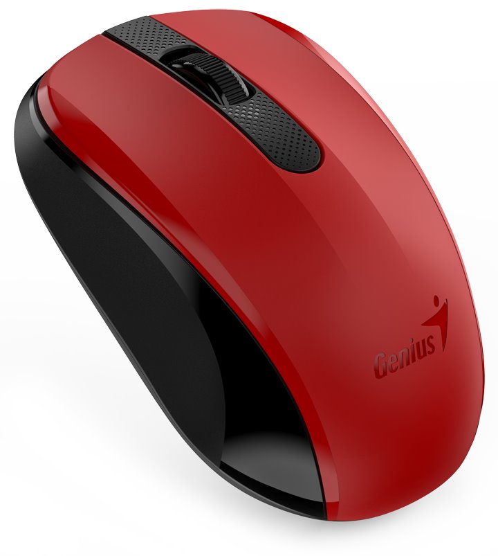 Genius bezdrátová tichá myš NX-8008s červená 31030028401