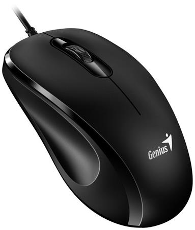 Genius DX-101/Kancelářská/Optická/Pro praváky/1 200 DPI/Drátová USB/Černá 31010026401