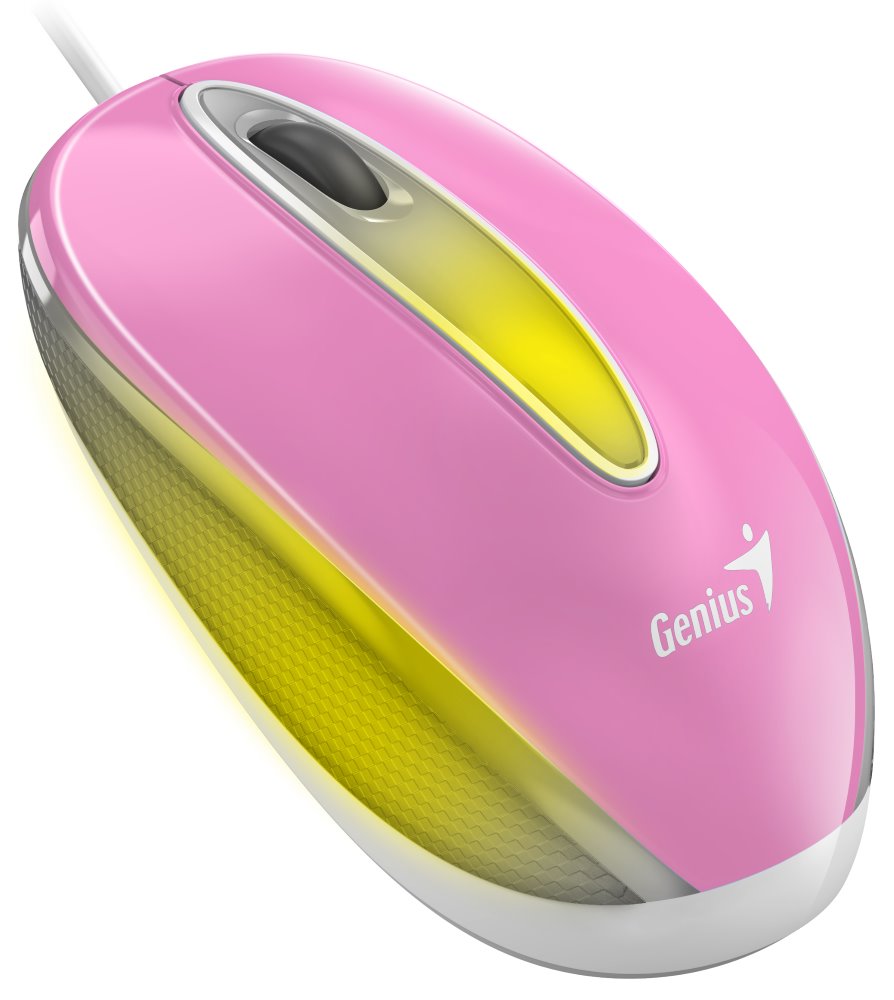 GENIUS DX-Mini Sakura Pink/ drátová/ 1000 dpi/ USB/ růžová/ RGB LED 31010025403