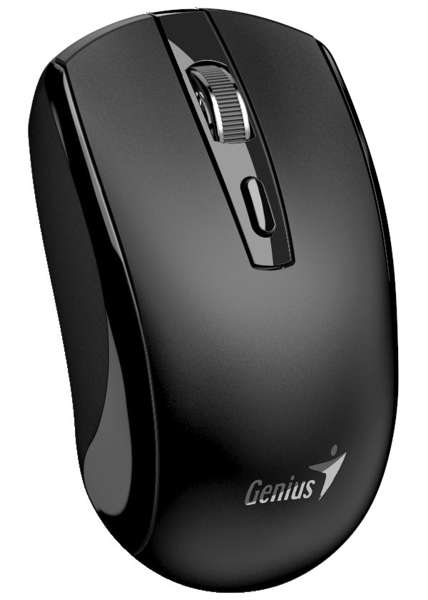 GENIUS ECO-8150 Black/ 1200 dpi/ bezdrátová/ dobíjecí/ Copilot/ 4tlačítková/ USB-A/ USB-C/ černá 31030045400