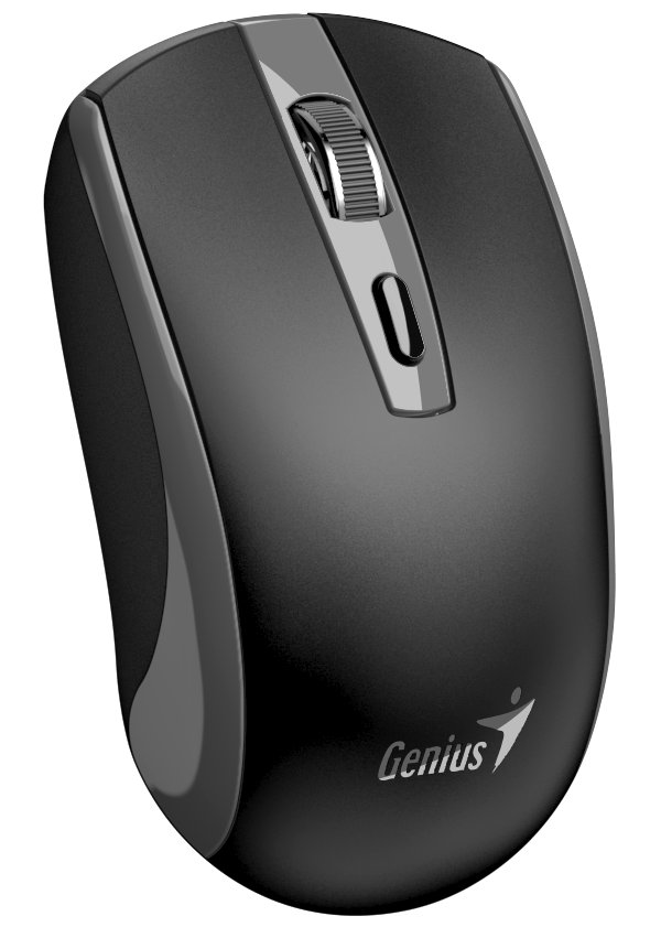 GENIUS ECO-8150 BlackGrey/ 1200 dpi/ bezdrátová/ dobíjecí/ Copilot/ 4tlačítková/ USB-A/ USB-C/ černošedá 31030045402