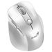 GENIUS Ergo 9000S Pro Pearl White/ duální Bluetooth + 2,4GHz/ 2400 dpi/ bezdrátová/ 6tlačítková/ tichá/ bílá 31030039400