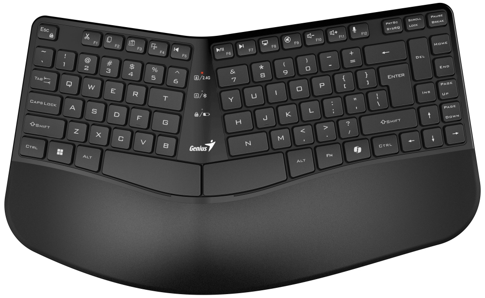 GENIUS Ergo KB-7000BT Wireless/ duální BT+2,4GHz/ Copilot/ USB/ černá/ CZ+SK layout 31320008403
