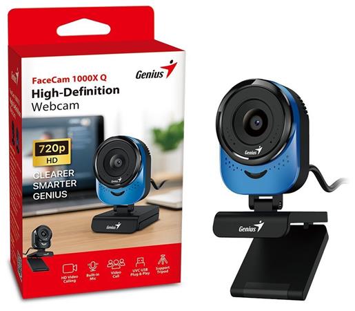 GENIUS FaceCam 1000X Q Blue, 720p HD + Mikrofon 32200009401