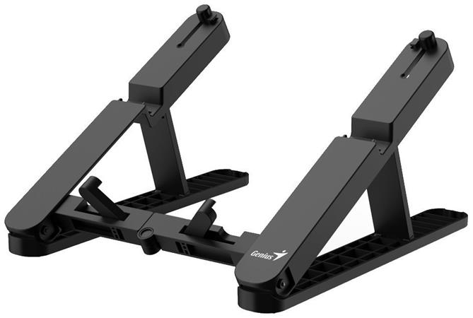 GENIUS G-Stand M200 přenosný stojan na notebook, tablet a telefon, 10-17", 6 pozic, skládací, černý 31250020400