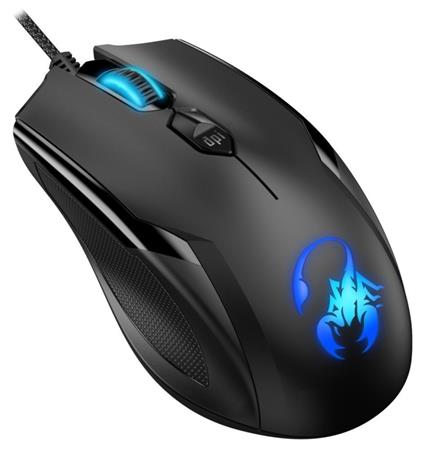 GENIUS GX GAMING AMMOX X-1 600/ drátová/ 3200 dpi/ RGB podsvícení/ USB/ černá 31040006400