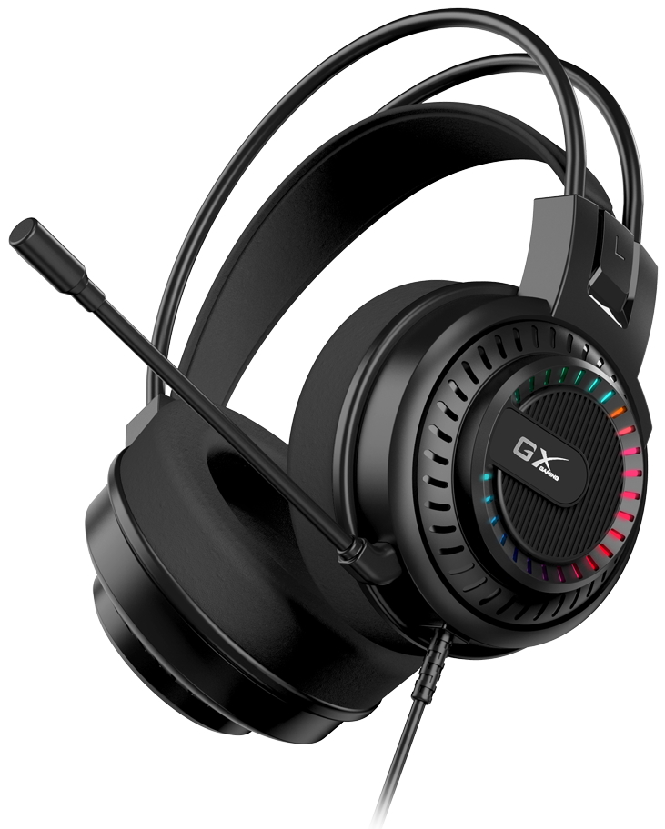 GENIUS GX GAMING headset - HS-GX570U/ USB/ RGB LED/ ovládání hlasitosti 31710035400