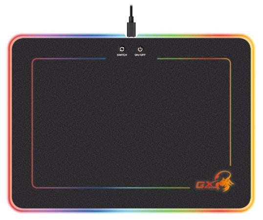 GENIUS GX GAMING podložka pod myš GX-Pad 600H RGB/ 350 x 250 x 5,5 mm/ tvrdá/ USB/ RGB podsvícení 31250006400
